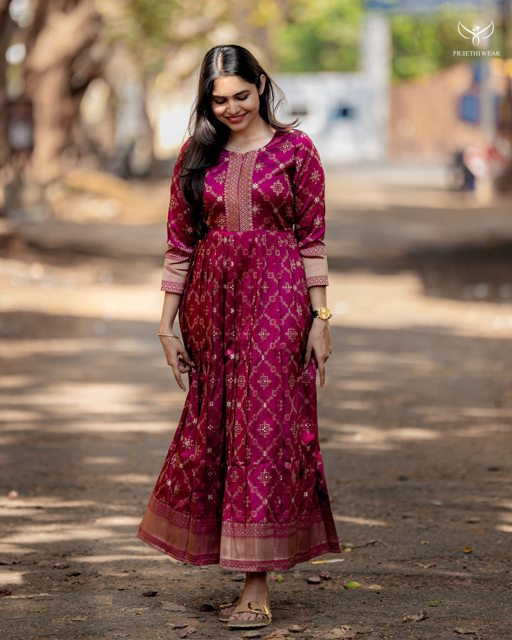 Hanisha  Maternity Dress with center Zip