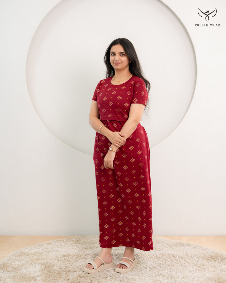 Marwa SoftCotton Full Length Maternity Loungewear