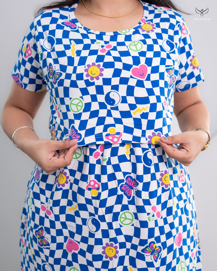 Anshi SoftCotton Full Length Maternity Loungewear