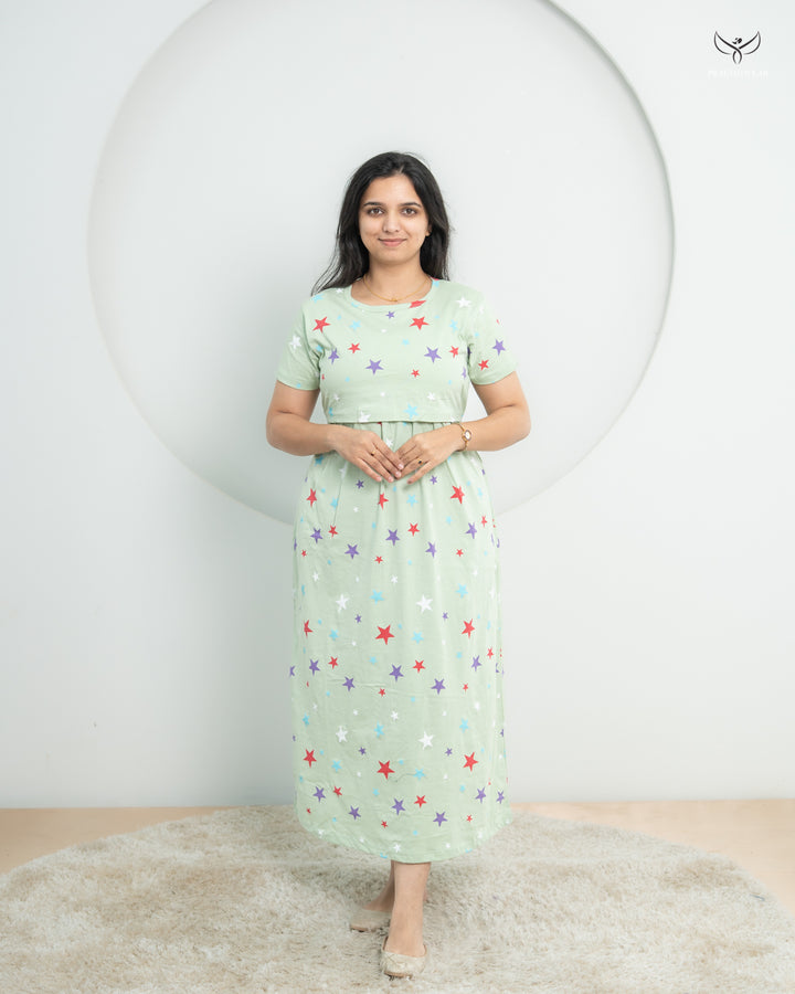 Rosie2 SoftCotton Full Length Maternity Loungewear