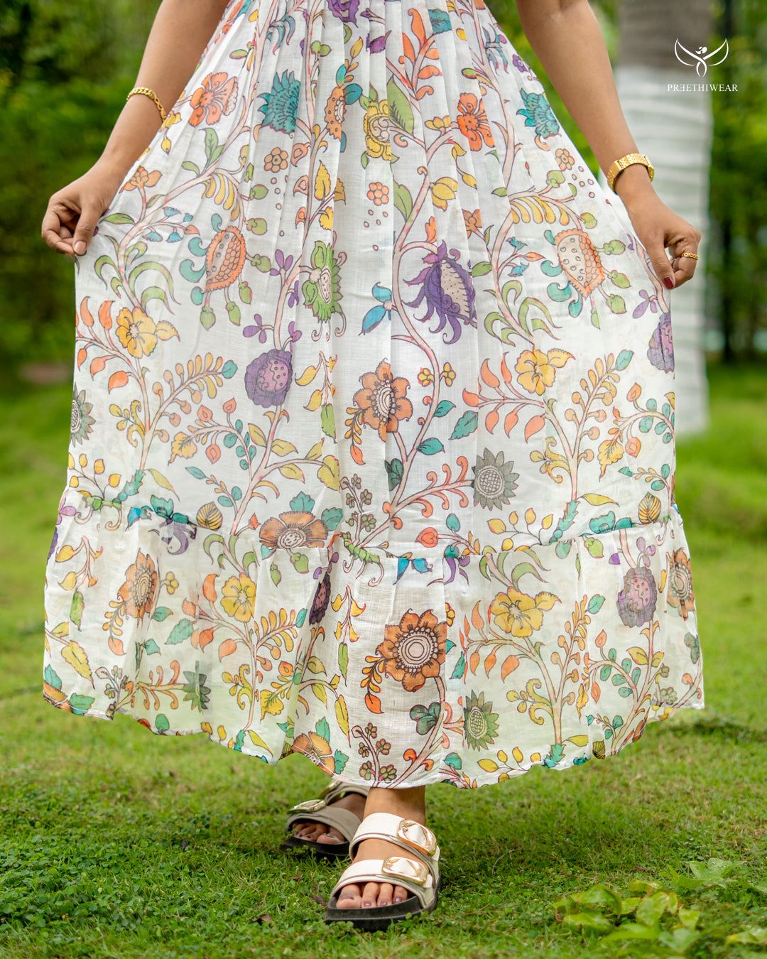 Nilofar Kalamkari Maternity Dress