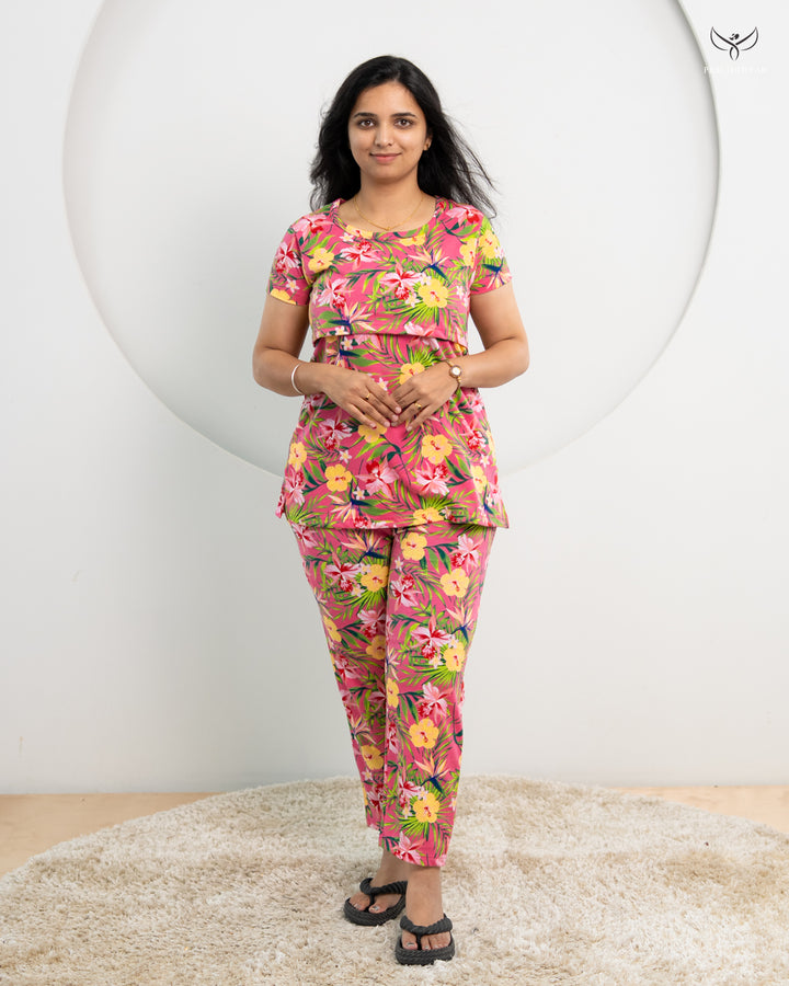 Sujata Soft Cotton Maternity Top Pant Set
