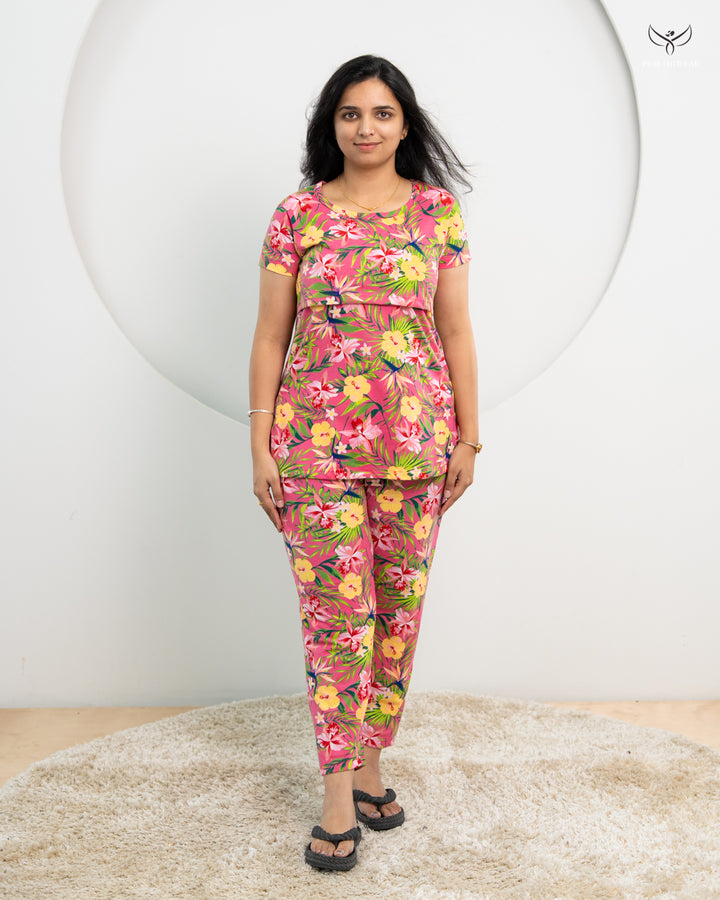 Sujata Soft Cotton Maternity Top Pant Set