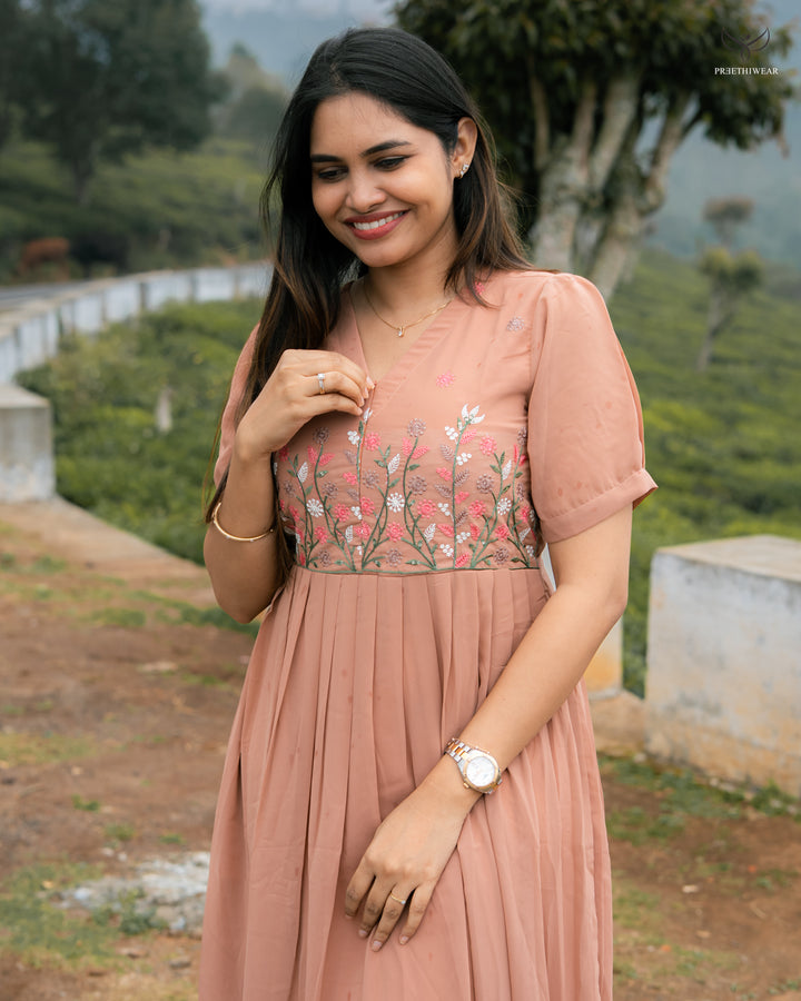 Jagruti Maternity Dress with center Zip