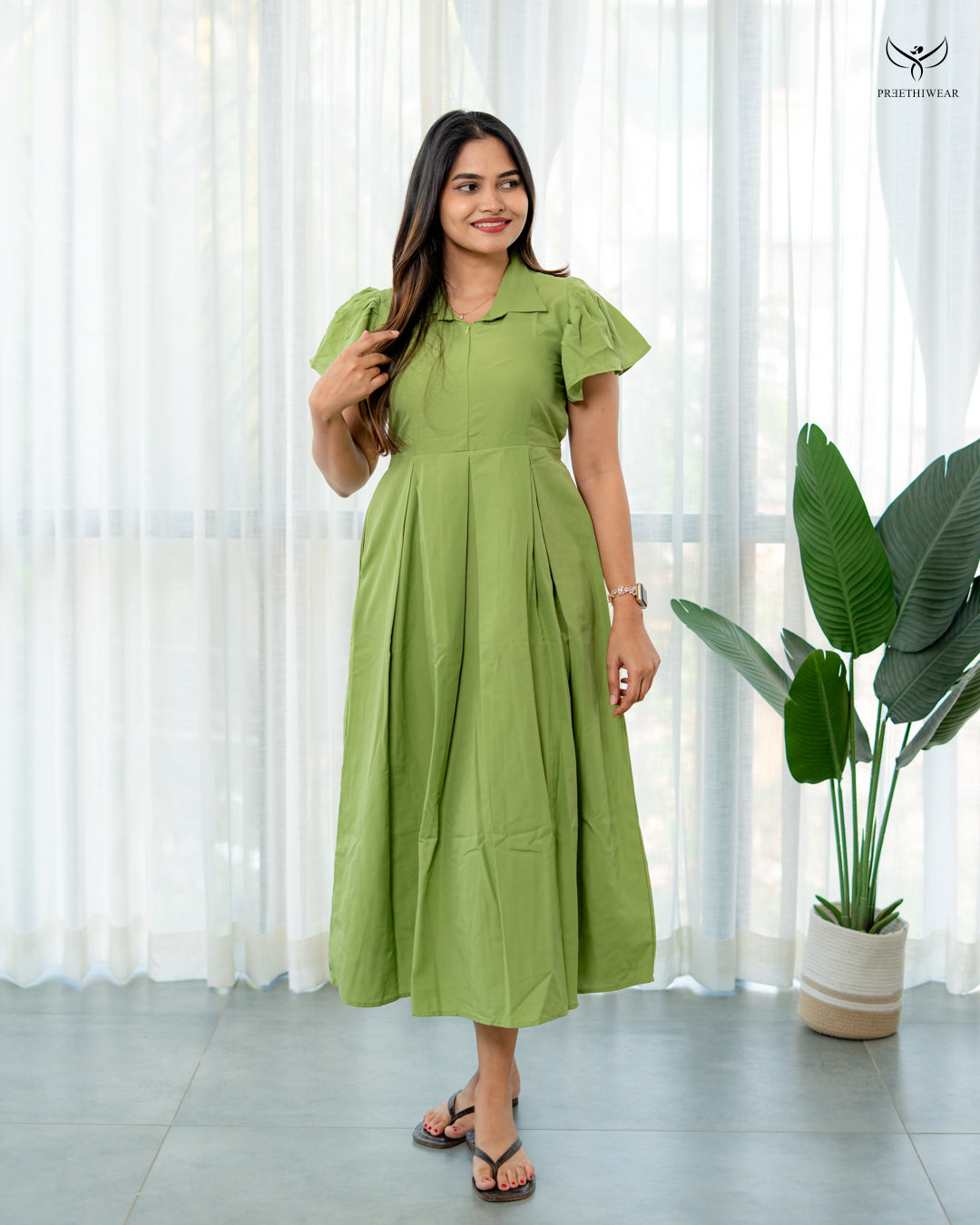 Iraja Maternity Dress with center Zip