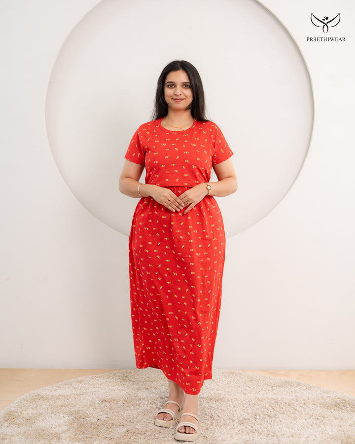 Rabina Soft Cotton Full Length Maternity Loungewear