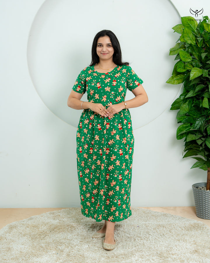 Asma1  Soft Cotton Full Length Maternity Loungewear