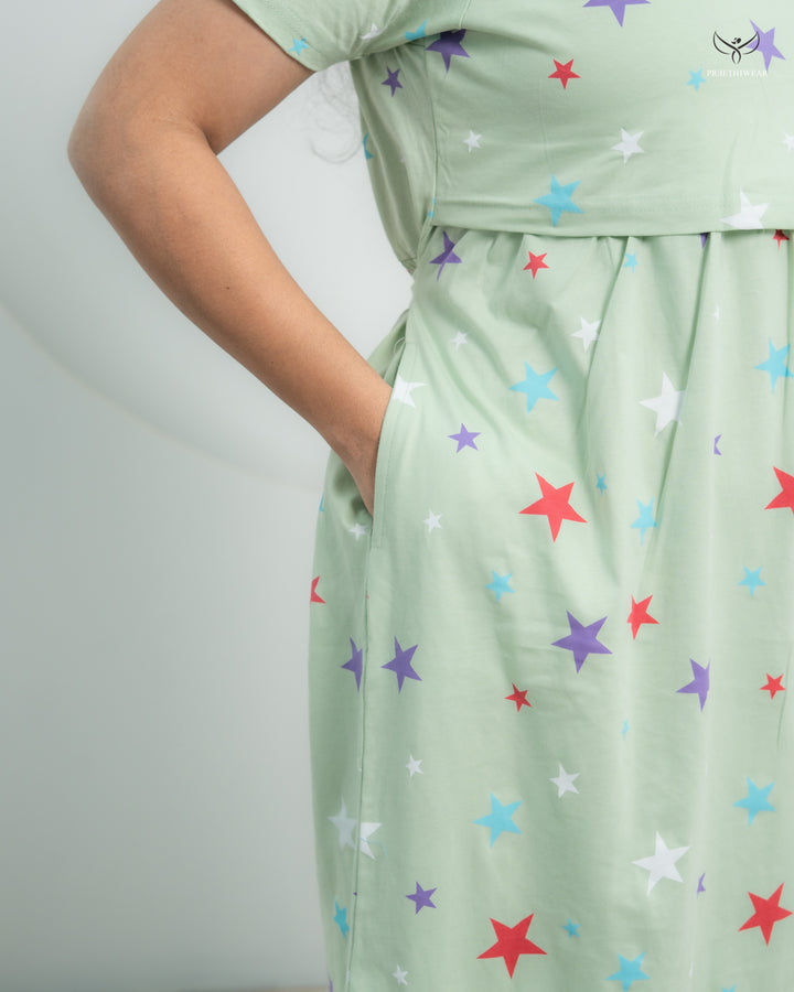 Rosie2 SoftCotton Full Length Maternity Loungewear