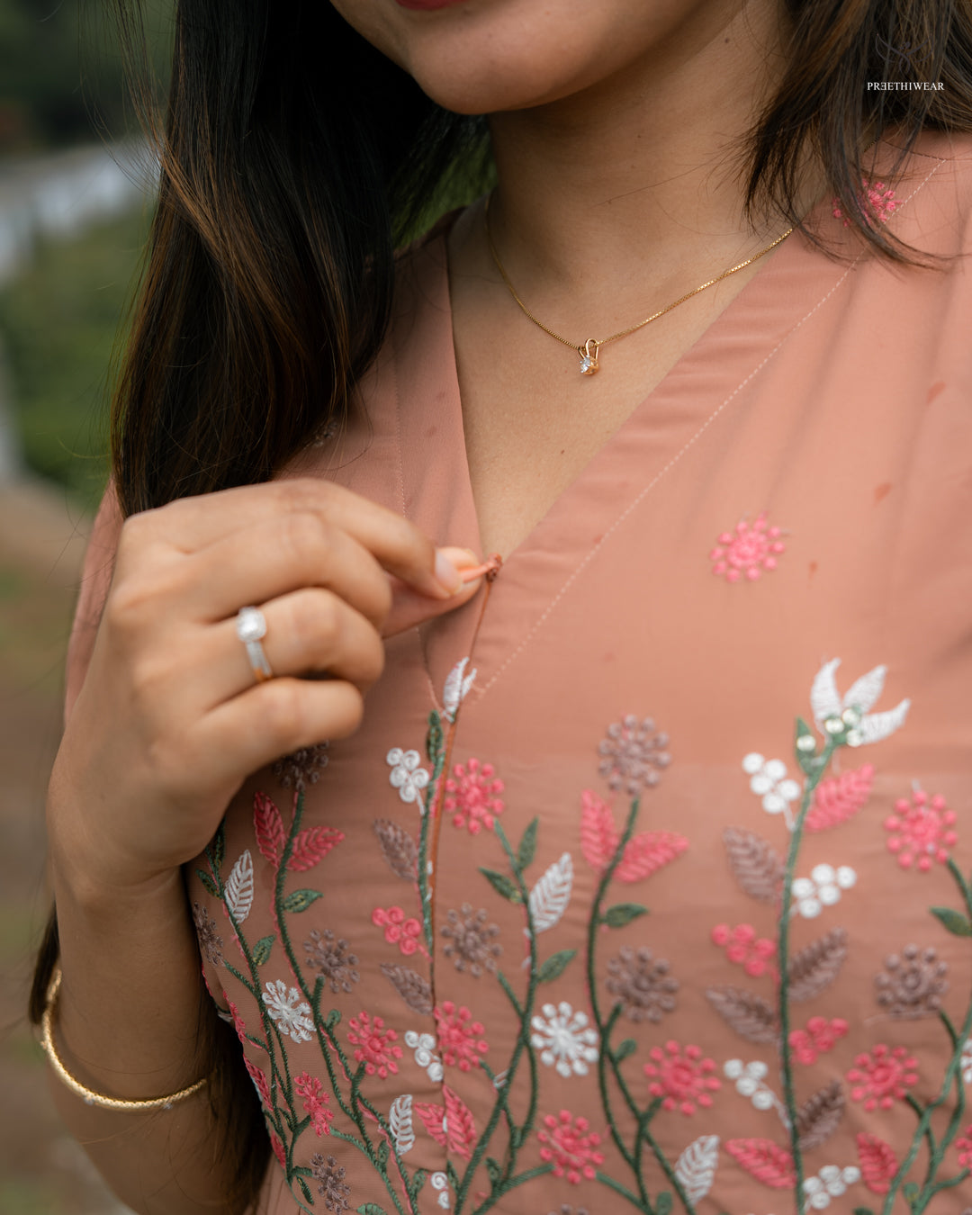 Jagruti Maternity Dress with center Zip