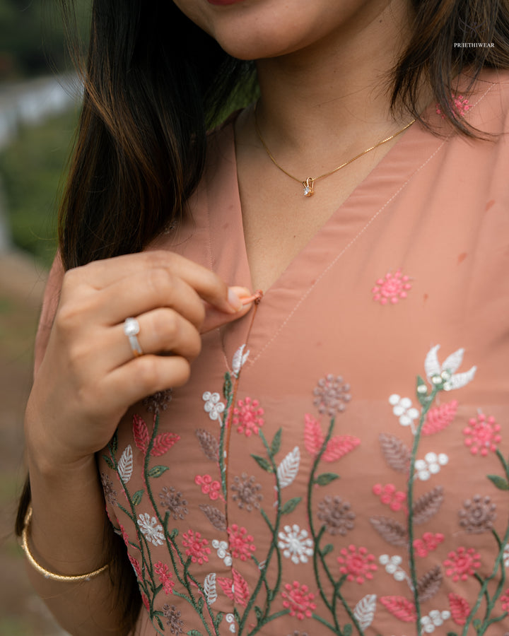 Jagruti Maternity Dress with center Zip