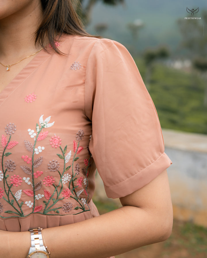 Jagruti Maternity Dress with center Zip