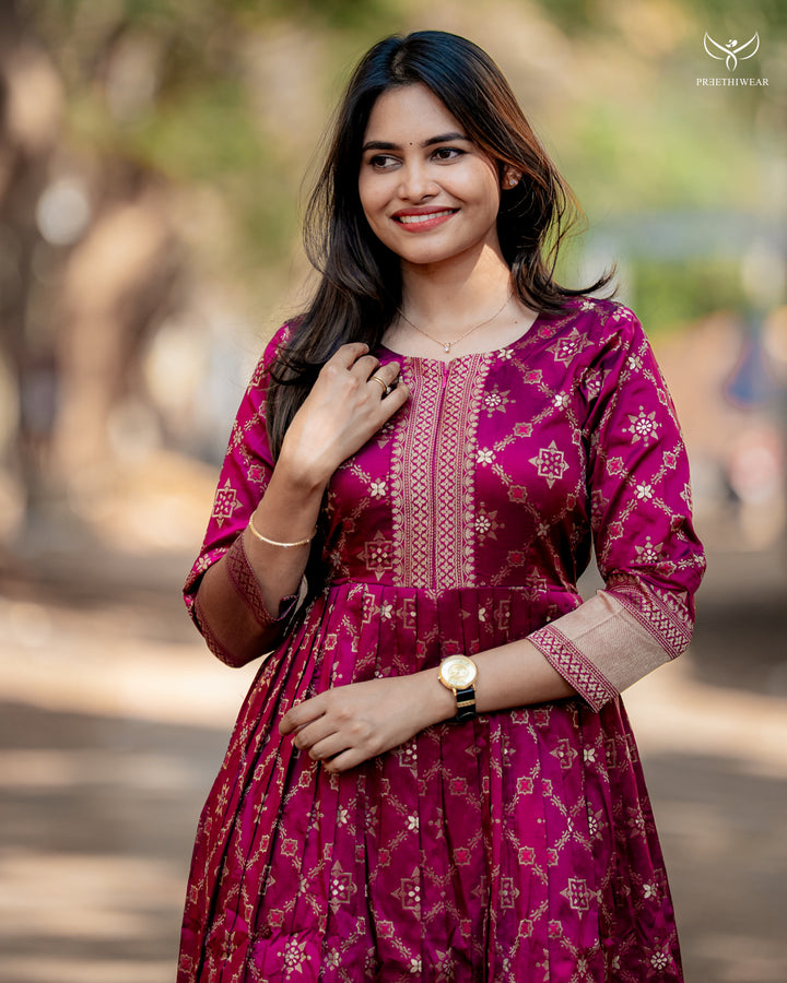 Hanisha  Maternity Dress with center Zip