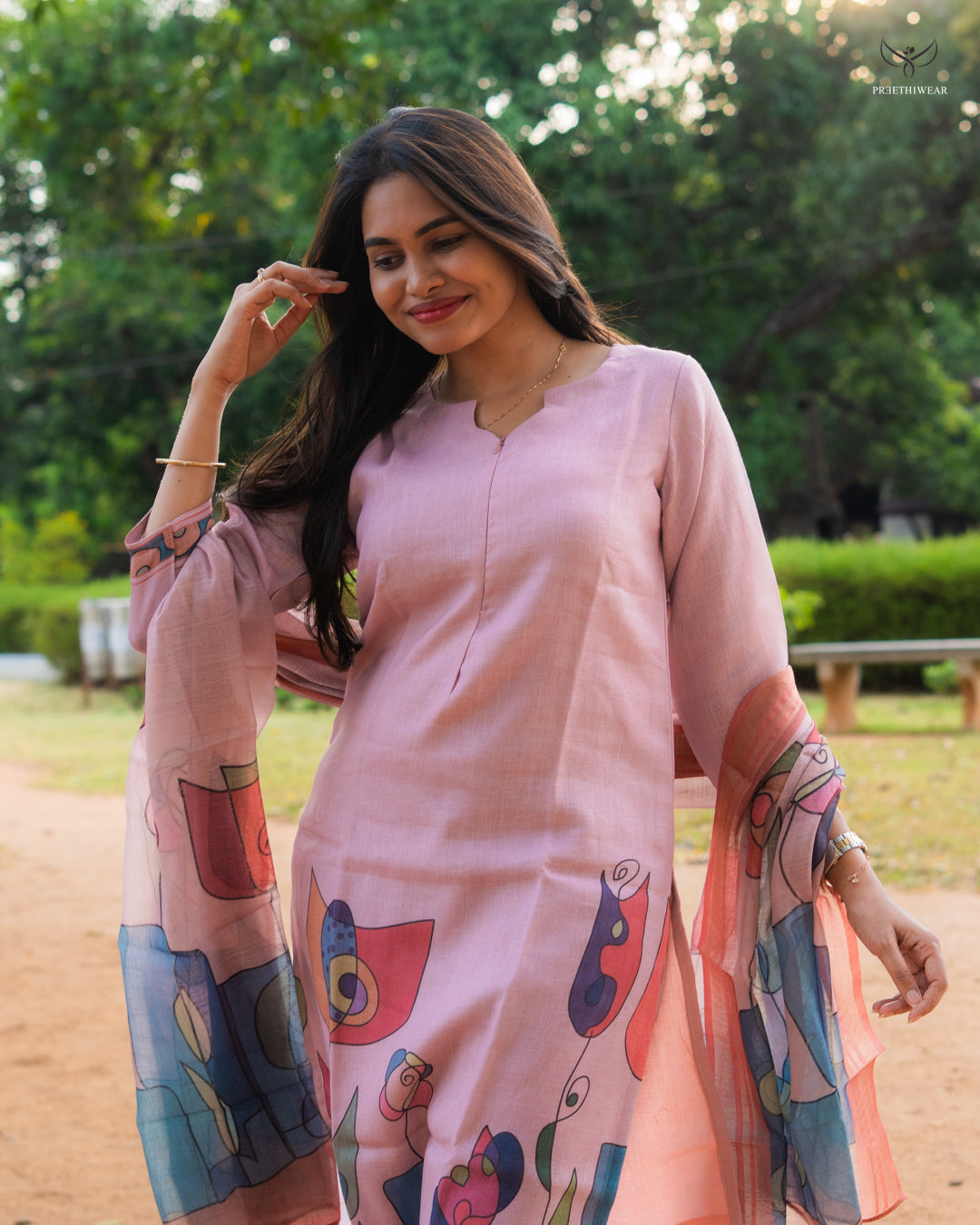 Kushi  Maternity Dress with center Zip