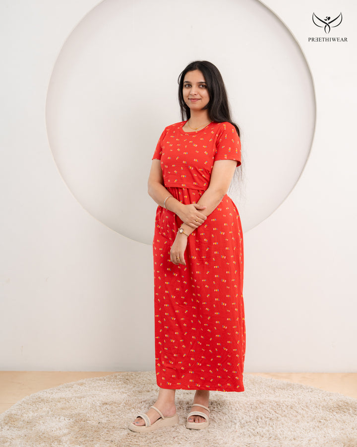 Rabina Soft Cotton Full Length Maternity Loungewear