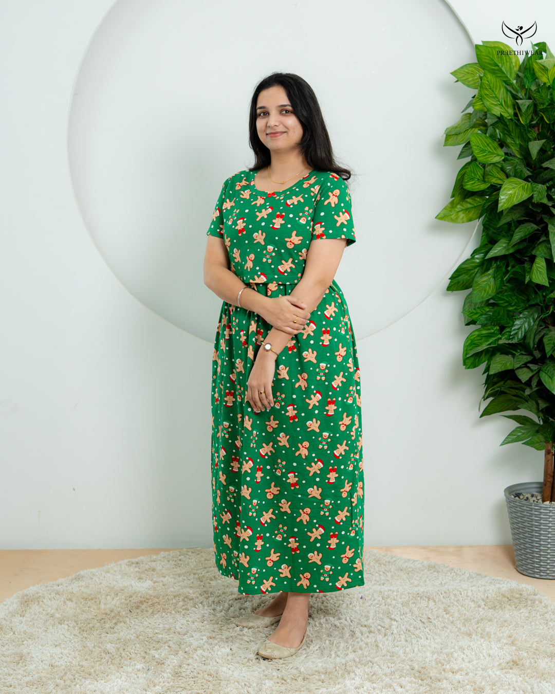 Asma1  Soft Cotton Full Length Maternity Loungewear
