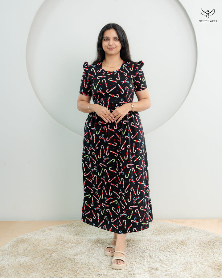 Jella SoftCotton Calf Length Maternity Loungewear
