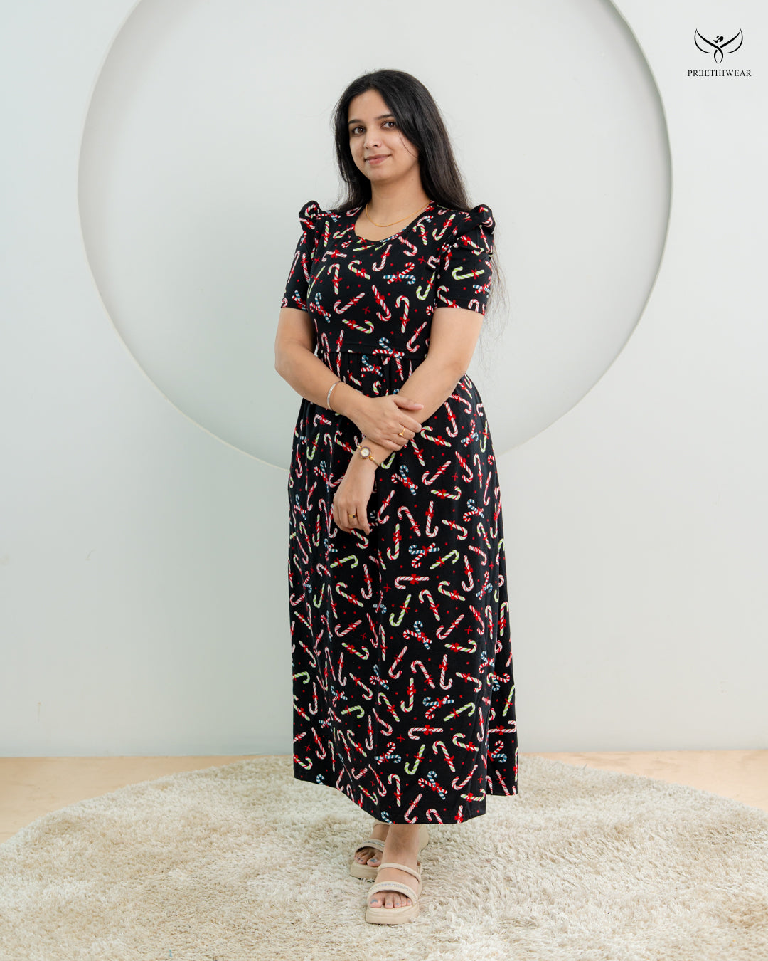 Jella SoftCotton Calf Length Maternity Loungewear