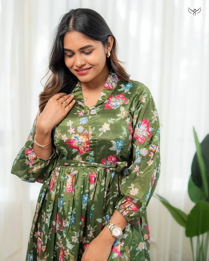 Ruchi  Maternity Dress with center Zip