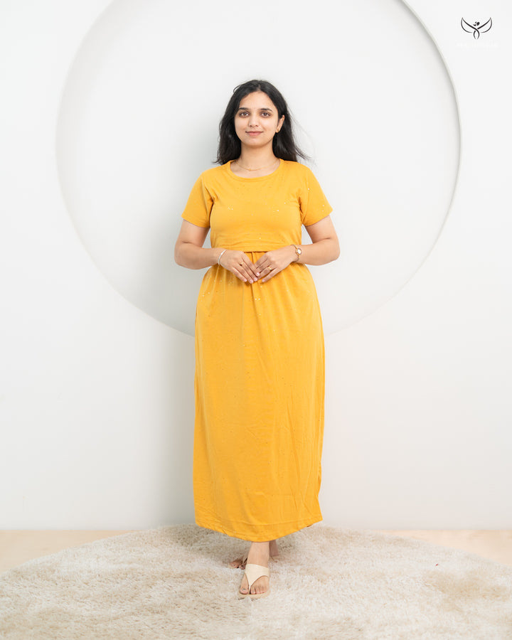 Nandhu2 SoftCotton Full Length Maternity Loungewear