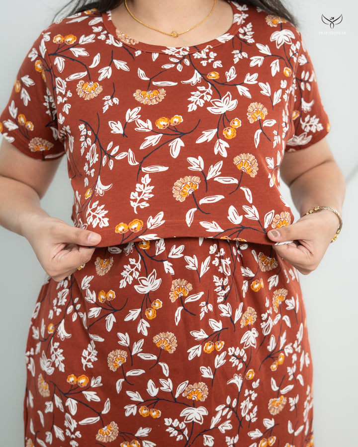 Beenu SoftCotton Full Length Maternity Loungewear