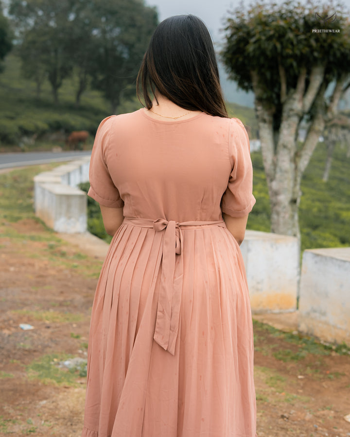 Jagruti Maternity Dress with center Zip