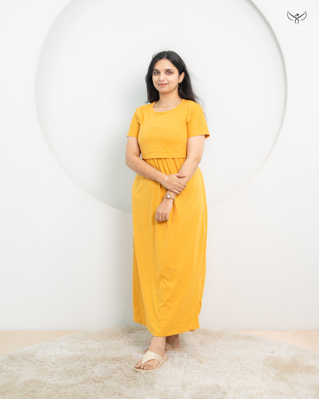 Nandhu2 SoftCotton Full Length Maternity Loungewear