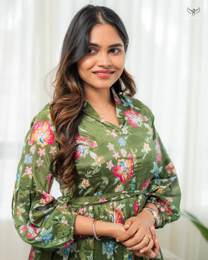 Ruchi  Maternity Dress with center Zip