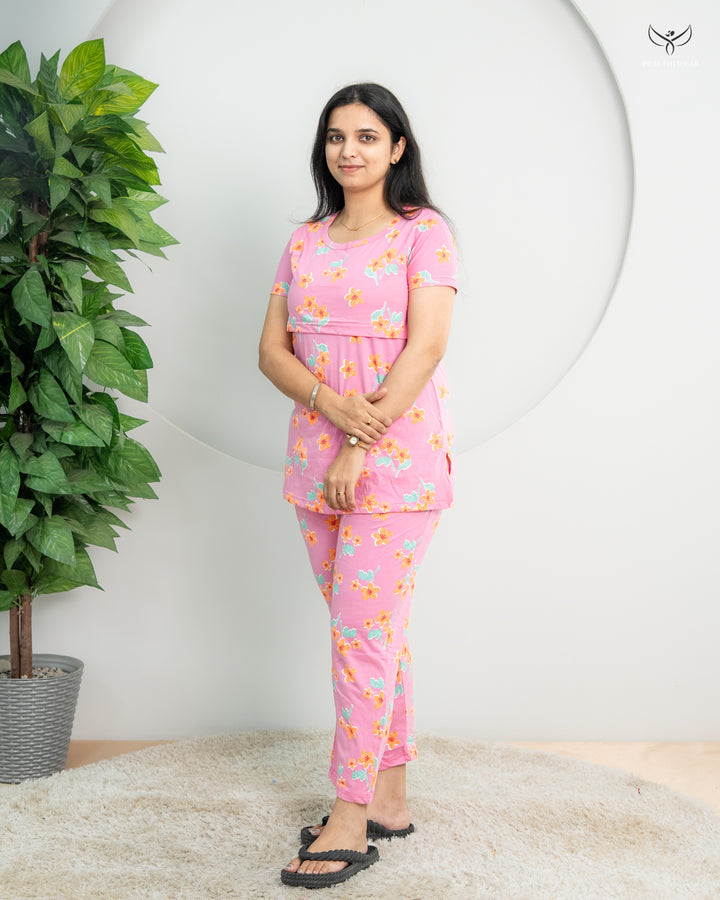 Yamini1  SoftCotton Maternity Top Pant Set