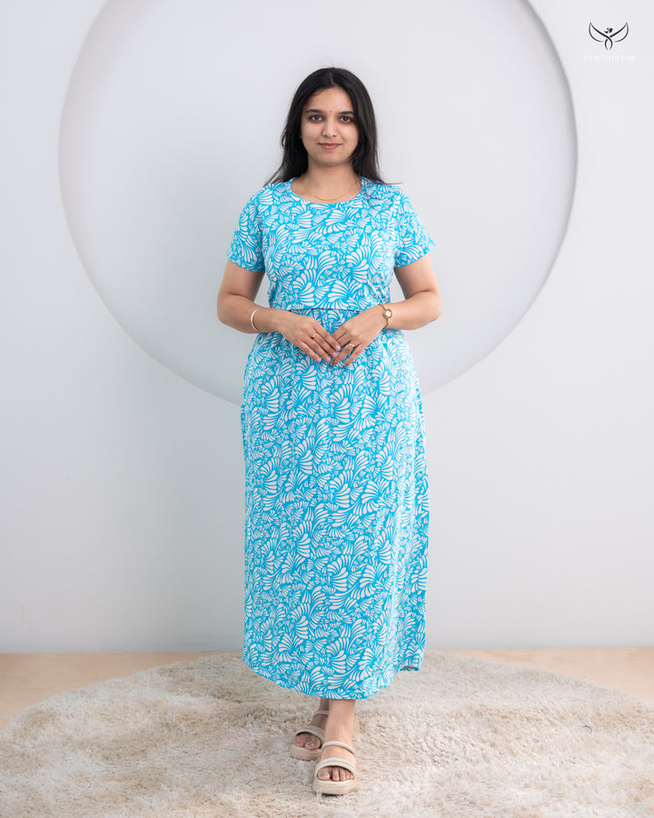 Jhanvi1 SoftCotton Full Length Maternity Loungewear