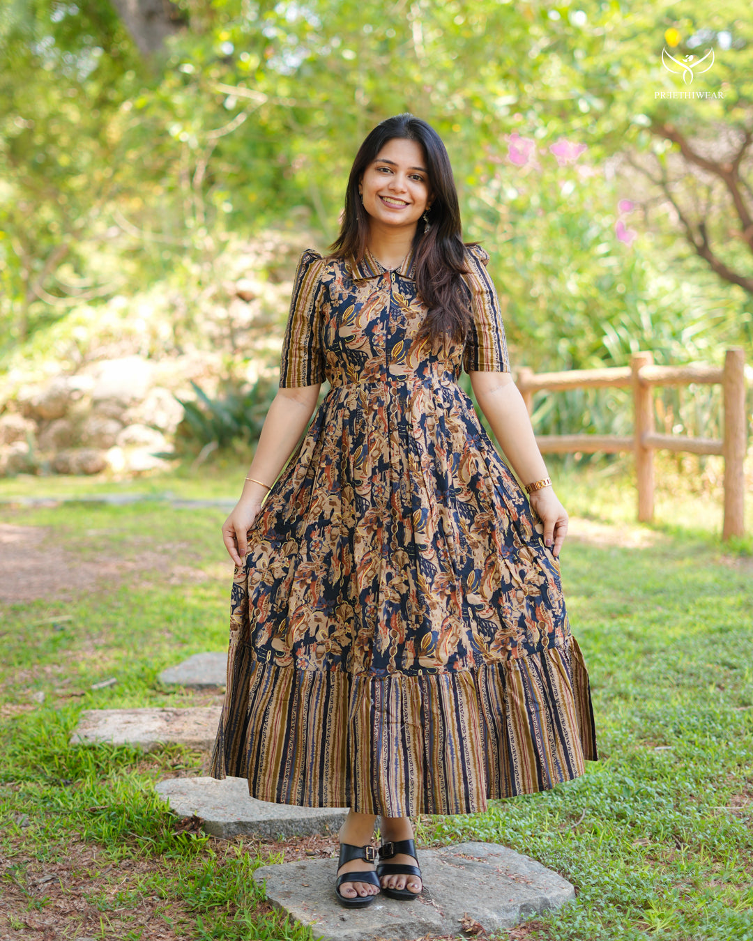 Jameela Maternity Dress with center Zip
