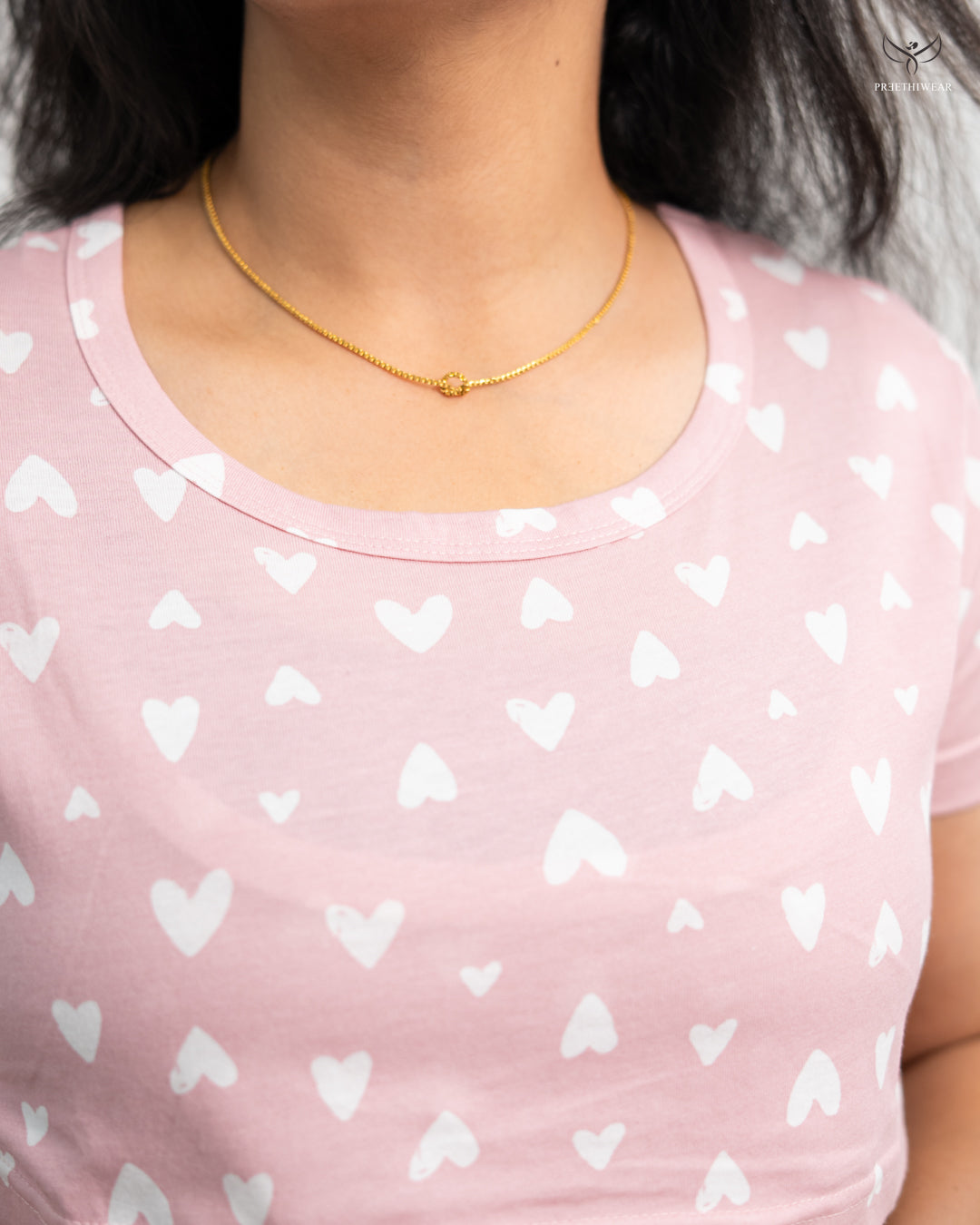 Liya SoftCotton Maternity Top Pant Set