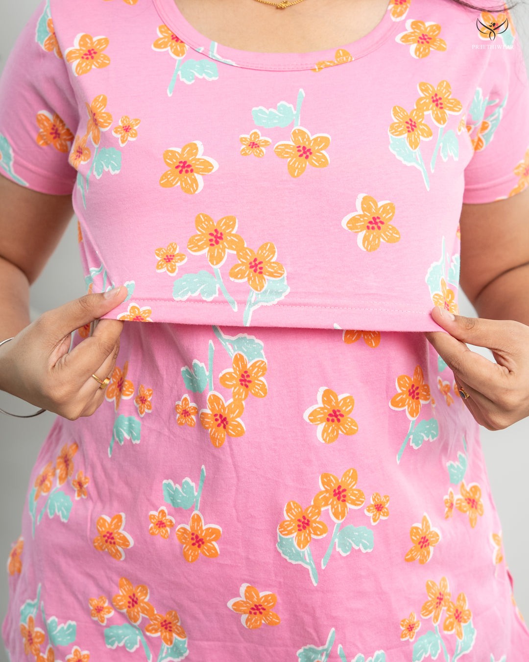 Yamini1  SoftCotton Maternity Top Pant Set