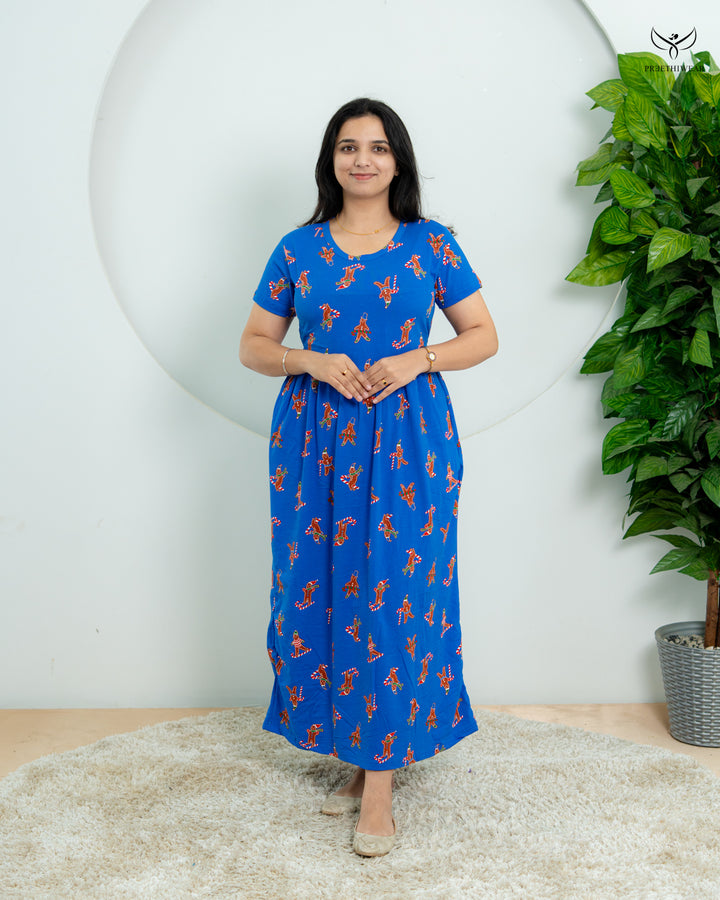 Kiri  SoftCotton Full Length Maternity Loungewear