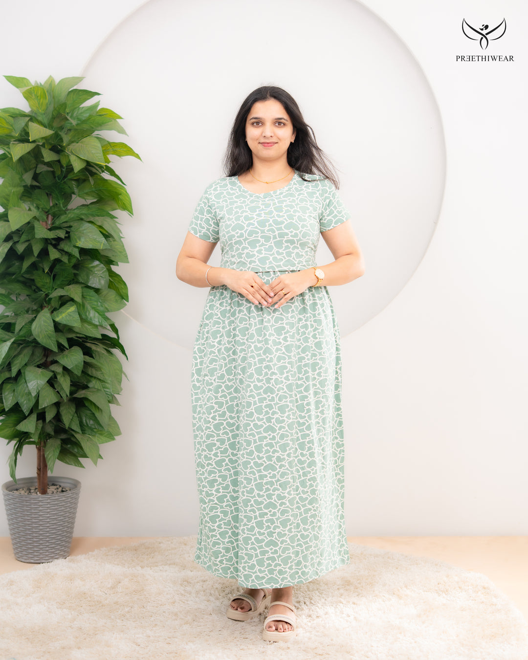 Yatvika Soft Cotton Full Length Maternity Loungewear
