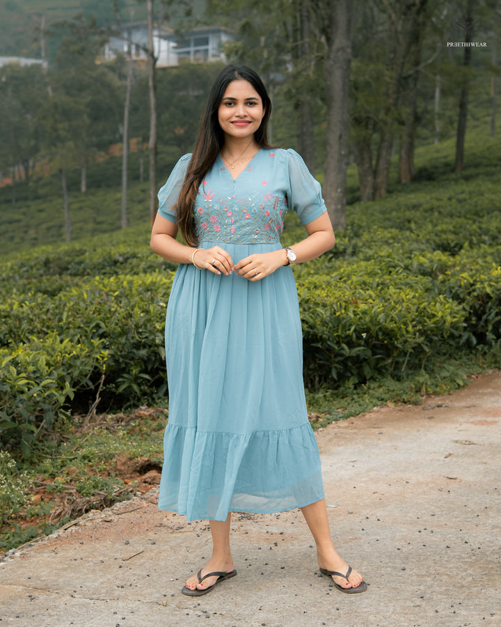 Viya Maternity Dress with center zip