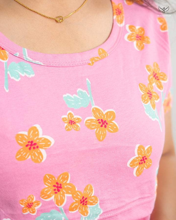 Yamini1  SoftCotton Maternity Top Pant Set