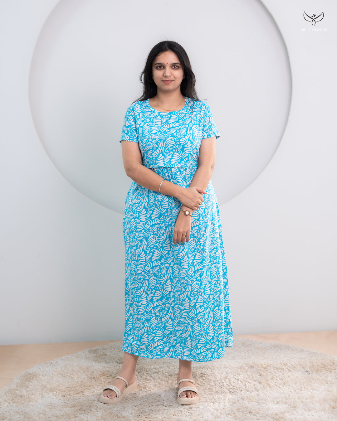 Jhanvi1 SoftCotton Full Length Maternity Loungewear