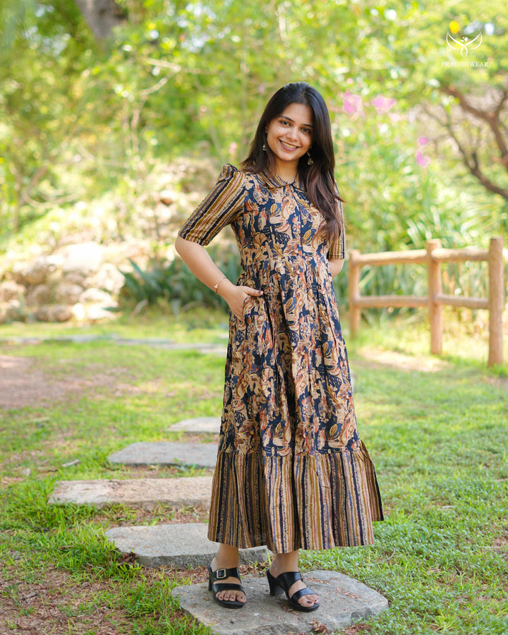 Jameela Maternity Dress with center Zip