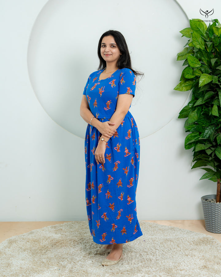 Kiri  SoftCotton Full Length Maternity Loungewear