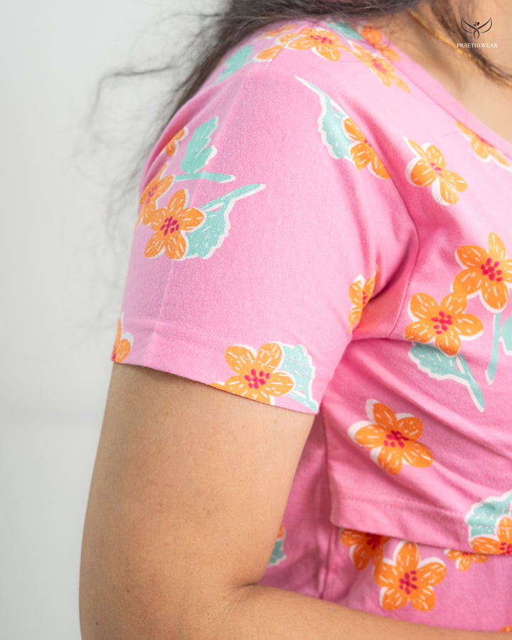 Yamini1  SoftCotton Maternity Top Pant Set