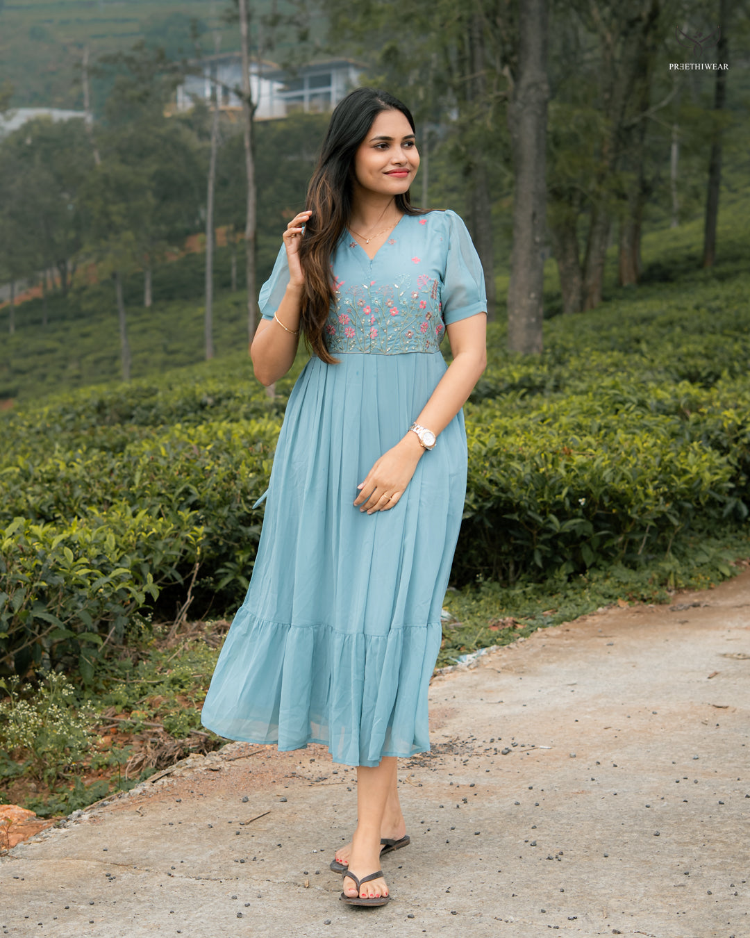 Viya Maternity Dress with center zip