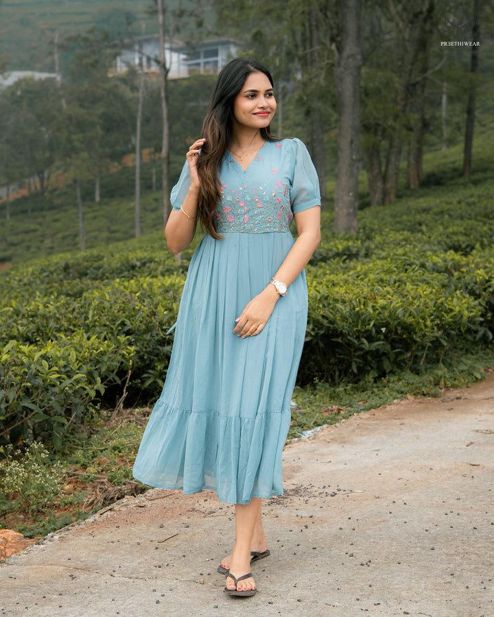 Viya Maternity Dress with center zip