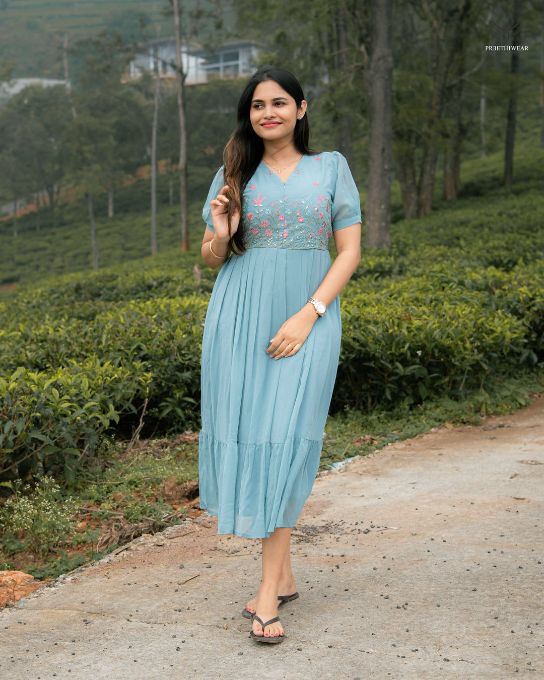 Viya Maternity Dress with center zip