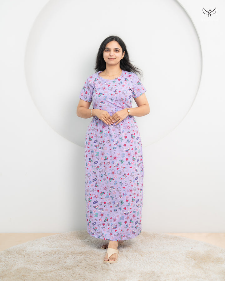 Sangavi3  SoftCotton Full Length Maternity Loungewear