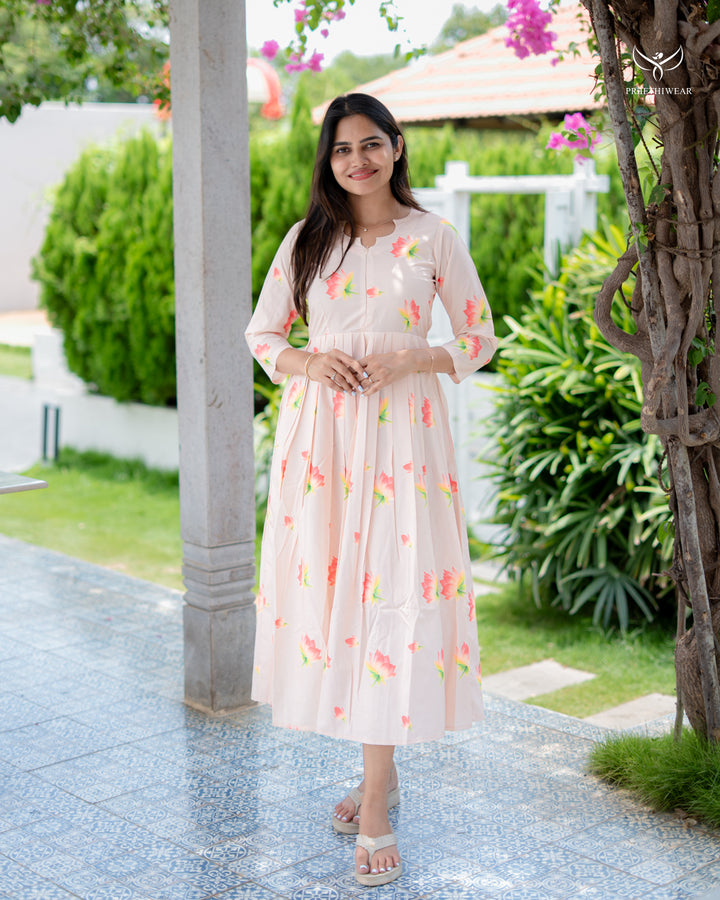 Roobaa Maternity Dress with center Zip