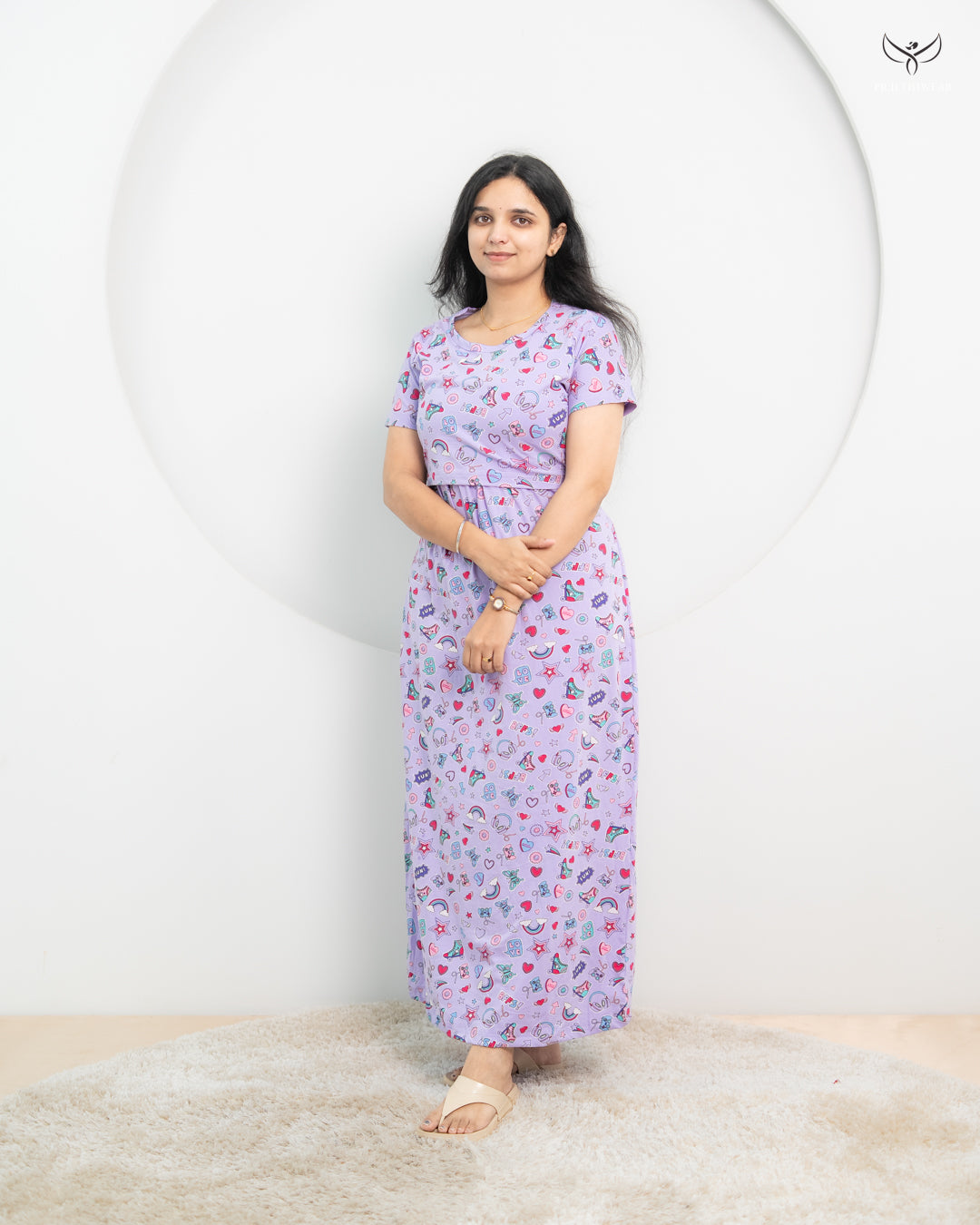 Sangavi3  SoftCotton Full Length Maternity Loungewear