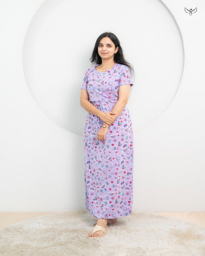 Sangavi3  SoftCotton Full Length Maternity Loungewear