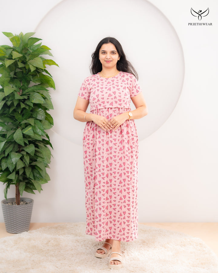Nivira Soft Cotton Full Length Maternity Loungewear