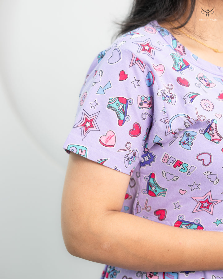 Sangavi3  SoftCotton Full Length Maternity Loungewear