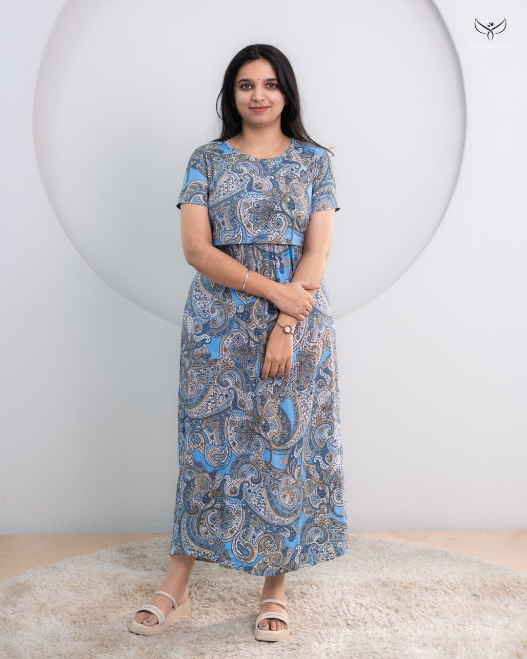 Lucia1 SoftCotton Full Length Maternity Loungewear